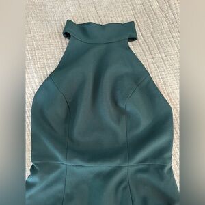 Elegant Green Halter Dress